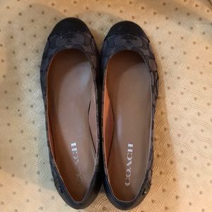Coach ballet flats, wore once